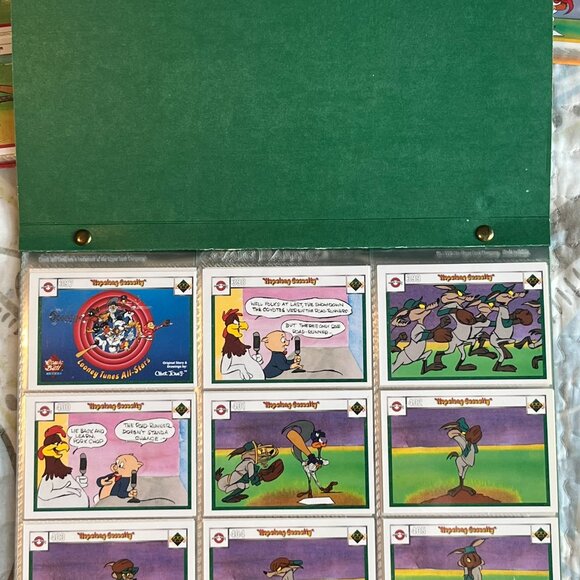 1990 Upper Deck Looney Tunes baseball card set in binders - Picture 4 of 7